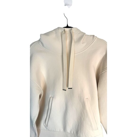 Banana Republic Size Medium Womens Cream Hoodie Cotton/Polyester Blend - Picture 10 of 12